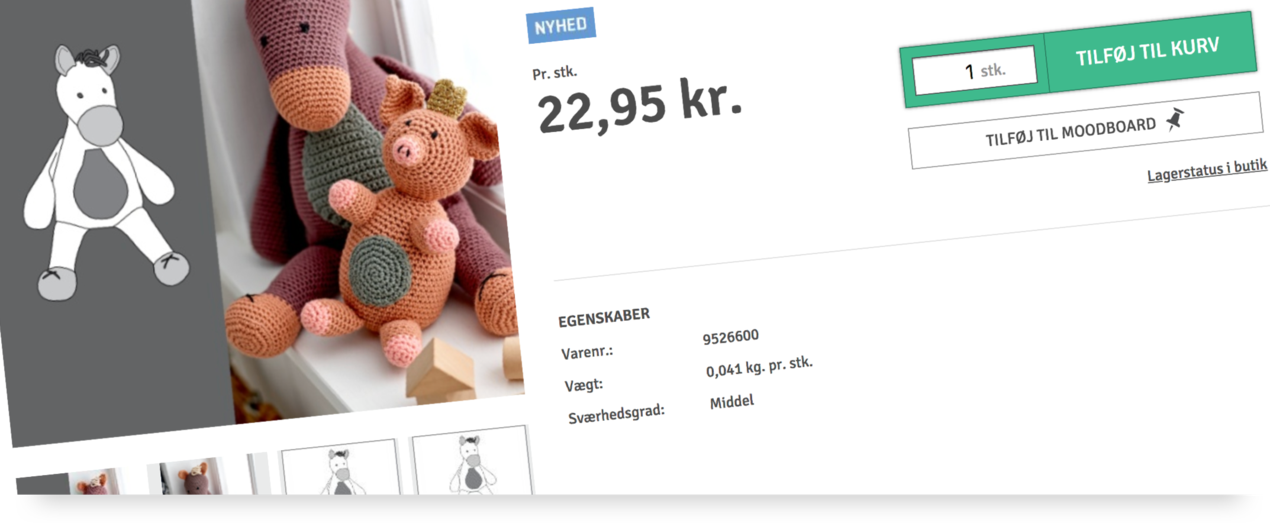 Iscenesæt produkter